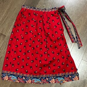 Vintage Suttles & Seawinds Reversible Wrap Skirt